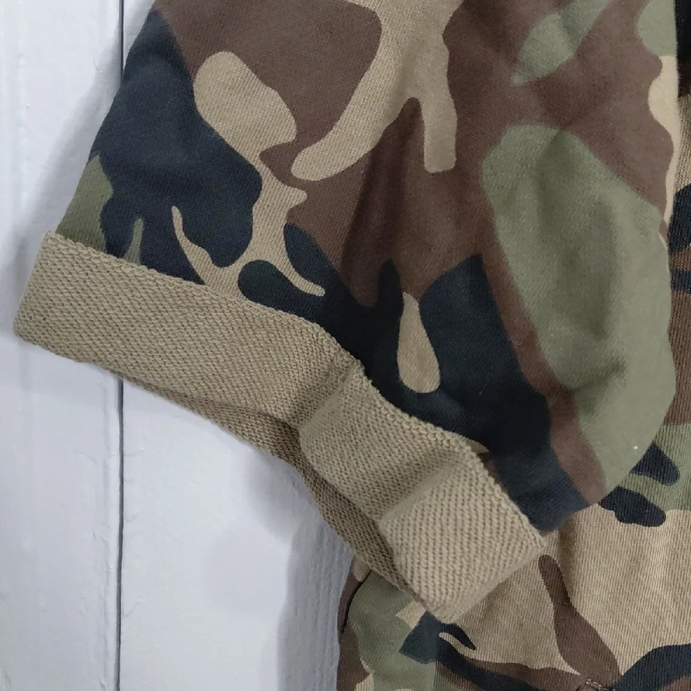 Zara Camouflage Hoodie Sweater - Green and Brown - Picture 4 of 7
